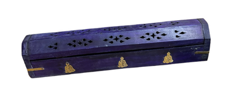 Incense Wood Coffin Box 12"