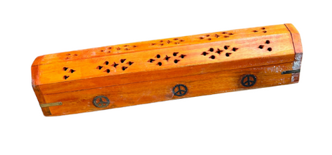 Incense Wood Coffin Box 12"