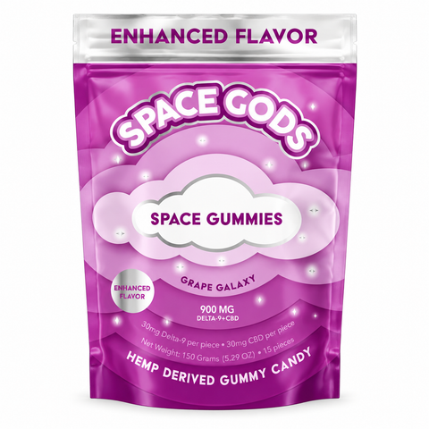 Space Gods Delta 9 + CBD Gummies 900mg 15ct