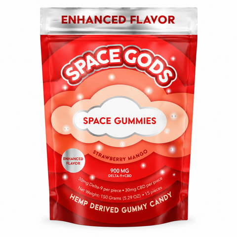 Space Gods Delta 9 + CBD Gummies 900mg 15ct