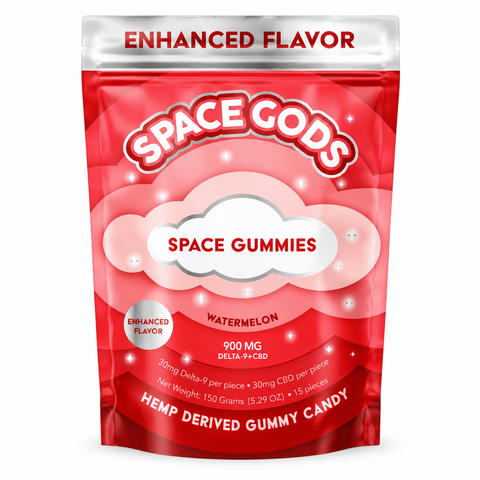 Space Gods Delta 9 + CBD Gummies 900mg 15ct