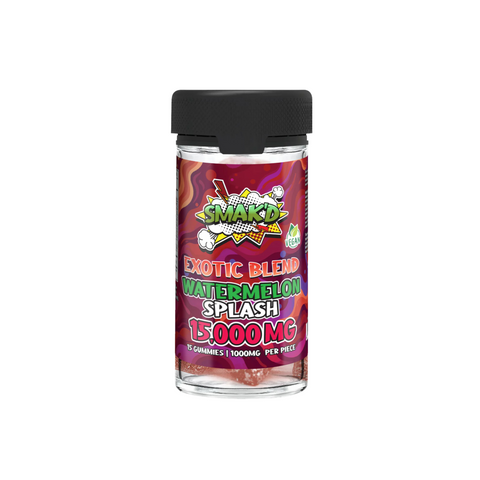 TKO SMAK'D Exotic Blend Gummies Jar (15,000mg, 15pcs)