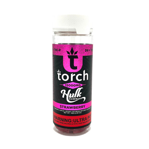 Torch Hulk Gummies 15000mg: D9 + THC-P Gummies