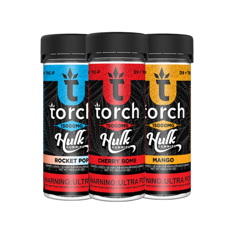 Torch Hulk Gummies 15000mg: D9 + THC-P Gummies