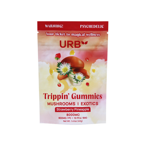 URB Trippin’ Mushroom Gummies 8000mg 10ct