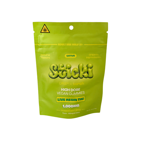 URB x TORCH Sticki Live Resin THC 1000MG Gummies