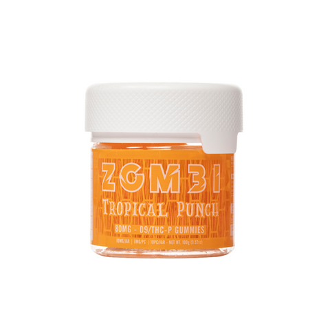 Zombi D9 + THCP Gummies 10ct 80mg