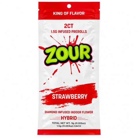 Zour Stash Diamond Infused Prerolls 1.5g 2ct