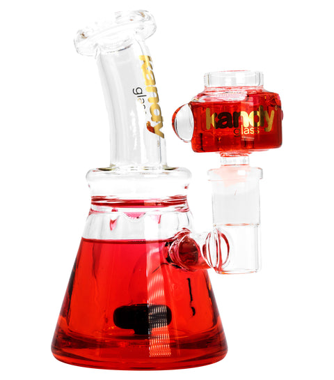 glycerin water pipe bong thick glass red