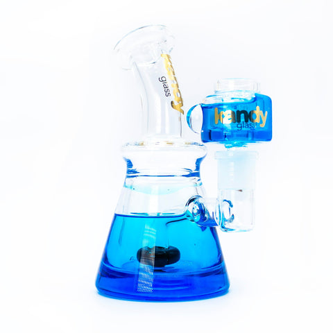 glycerin water pipe bong thick glass blue