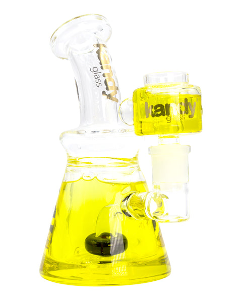 glycerin water pipe bong thick glass yellow