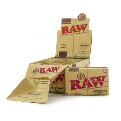 Raw Organic Artesano Tray + Papers + Tips - 1 1/4