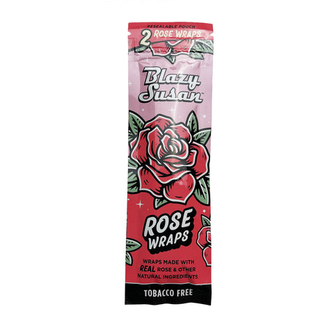 Blazy Susan Wraps Tobacco Free, Nicotine Free - Rose Wraps